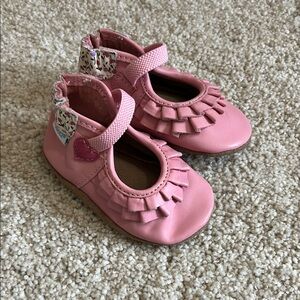 Robeez Pink Ruffle Strap Shoes